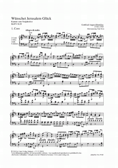 Wünschet Jerusalem Glück (Gottfried August Homilius) 