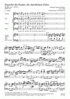 Ergreifet die Psalter, ihr christlichen Chöre (Gottfried August Homilius) 