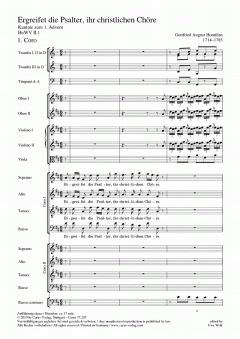Ergreifet die Psalter, ihr christlichen Chöre (Gottfried August Homilius) 