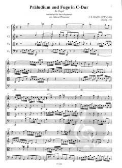 Präludium und Fuge in C-Dur BWV 545 von Johann Sebastian Bach 