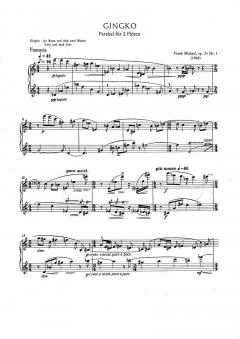 Gingko op. 23 Nr. 1 für 2 Flöten von Frank Michael im Alle Noten Shop kaufen