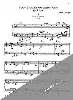 Four Studies on Basic Rows von Stefan Wolpe 