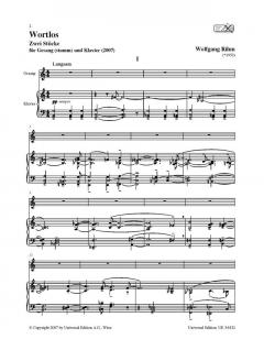 Wortlos von Wolfgang Rihm 