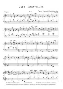 Zwei Bagatellen von Fanny Hensel 