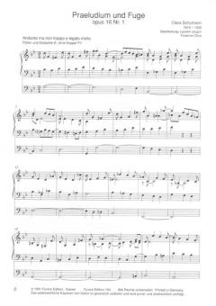 Praeludium und Fuge g-Moll op. 16.1 von Clara Schumann 