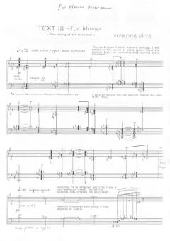 Text III von Vivienne Olive 