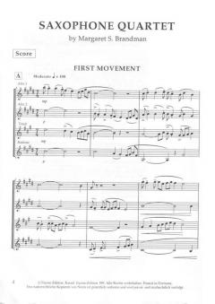Saxophone Quartet von M Brandman 
