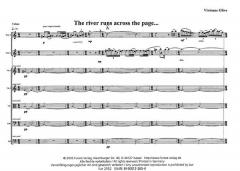 The River Runs Across The Page von Vivienne Olive 