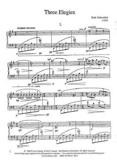 Three Elegies von Ruth Schonthal 