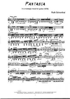 Fantasia In A Nostaligic Mood von Ruth Schonthal 