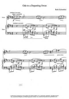 Ode To a departing Swan von Ruth Schonthal 