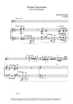 Sonata Concertante von Ruth Schonthal 