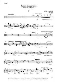Sonata Concertante von Ruth Schonthal 