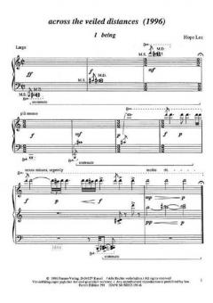 Across The veiled distances von Hope Lee 