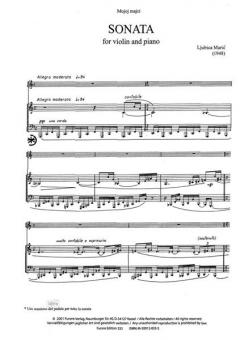 Sonata von Ljubica Maric 