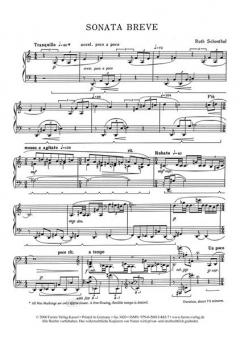 Sonata Breve von Ruth Schonthal 