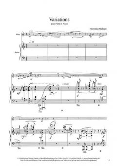 Variations pour Flöte et piano von Florentine Mulsant im Alle Noten Shop kaufen