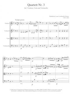 Quartett Nr. 3 g-Moll von Maddalena Laura Lombardini Sirmen 