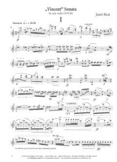 Vincent Sonata von Janet Beat 