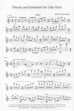 Theme and Variations von Ruth Schonthal 