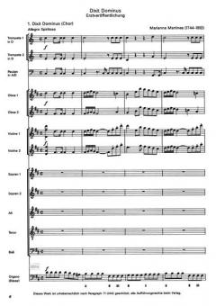 Dixit Dominus von Marianna Martines 