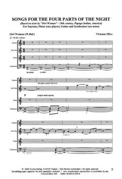 Songs For The Four Parts Of The Night (Vivienne Olive) 