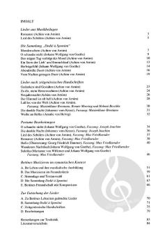 Lieder und Duette von Bettine von Arnim 