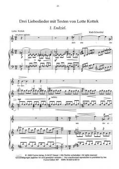 Vier Liebeslieder von Ruth Schonthal 