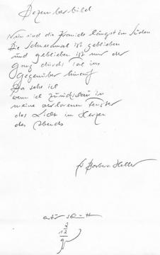 Nun sind die Kraniche längst im Süden von Barbara Heller 