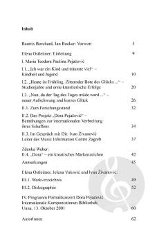 Dora, sie, die Lieder, sie, die Töne hat 