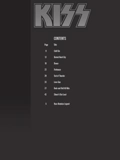 Bass Play-Along Vol. 27: Kiss (Kiss) 