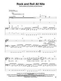 Bass Play-Along Vol. 27: Kiss (Kiss) 