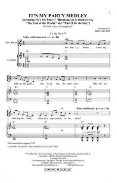 It's My Party Medley 