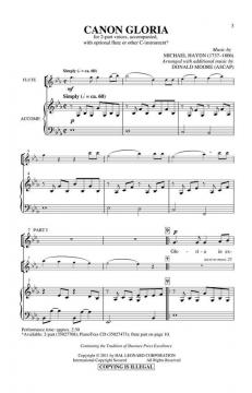 Canon Gloria (Johann Michael Haydn) 