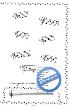 20 Noten-Kreuzworträtsel von Alexandra Fink 