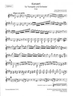 Trompetenkonzert in E-Dur von Johann Nepomuk Hummel 