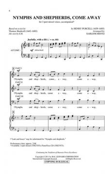 Nymphs And Shepherds, Come Away (Henry Purcell) 