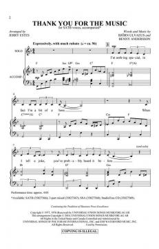 Thank You For The Music (ABBA) 