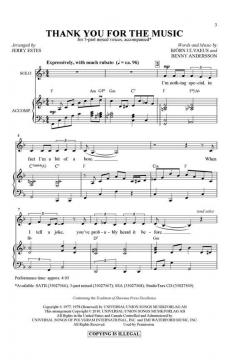 Thank You For The Music von ABBA (Download) 