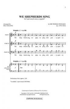 We Shepherds Sing (Thomas Weelkes) 