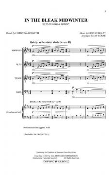 In The Bleak Midwinter (Gustav Holst) 