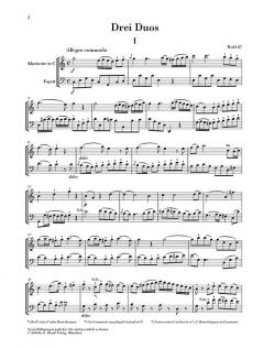 Drei Duos für Klarinette und Fagott WoO 27 von Ludwig van Beethoven für Holzbläser Duo im Alle Noten Shop kaufen
