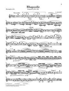 Rhapsodie für Altsaxophon und Orchester von Claude Debussy 