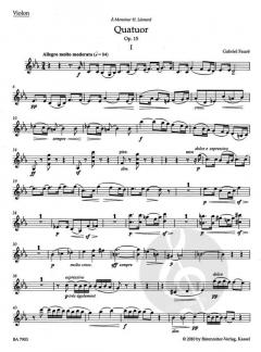 Quatuor pour piano, violon, alto et violoncelle en ut mineur, op. 15 (Gabriel Fauré) 