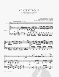 Konzert B-Dur von Luigi Boccherini für Violoncello und Orchester im Alle Noten Shop kaufen - Q8780