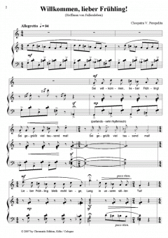 Wag es und die Welt ist dein! Lieder für hohe Stimmlage und Klavier von Cleopatra V. Perepelita 