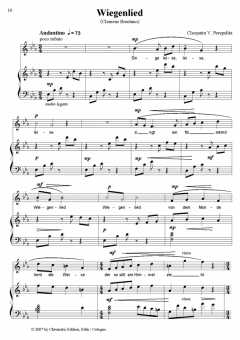 Wag es und die Welt ist dein! Lieder für hohe Stimmlage und Klavier von Cleopatra V. Perepelita 