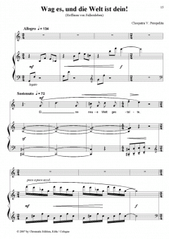 Wag es und die Welt ist dein! von Cleopatra V. Perepelita 