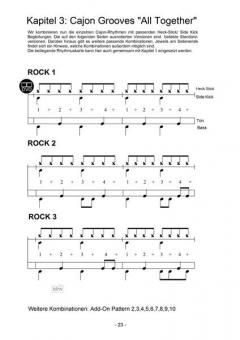 Cajon Styles mit Heck Stick & Side Kick von Martin Röttger 