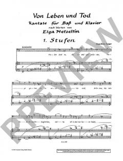 Von Leben und Tod von Hans-Klaus Langer 